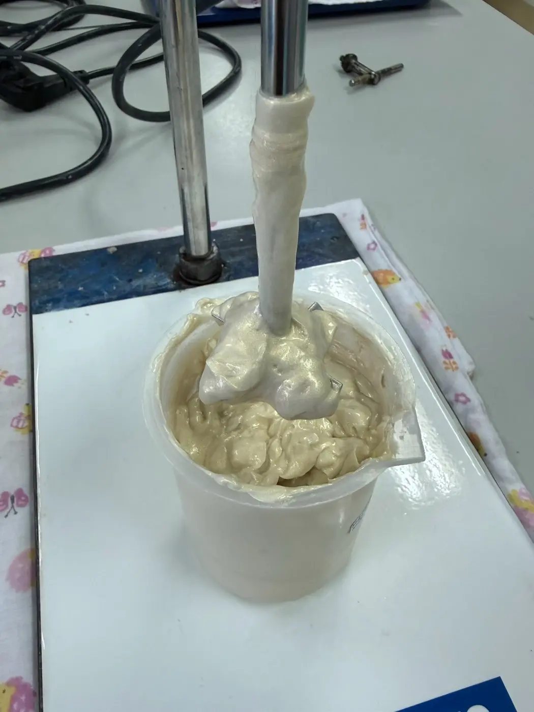 การผสมตัวอย่างเนื้อครีม